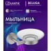 Мыльница Lemark Белуга_Beluga подвесная, сталь, стекло, брашированный никель