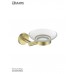 Мыльница Lemark Белуга_Beluga подвесная, сталь, стекло, брашированное светлое золото Мыльница Lemark Белуга_Beluga подвесная, сталь, стекло, брашированное светлое золото