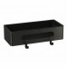 Полка для душа прямая Lemark ШЕЛФ ЛАЙН_SHELF LINE из нерж. стали с крючками, черный/ вставка-пластик черный