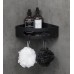 Полка для душа угловая Lemark ШЕЛФ ЛАЙН_SHELF LINE из нерж. стали с крючками, черный/ вставка-пластик черный Полка для душа угловая Lemark ШЕЛФ ЛАЙН_SHELF LINE из нерж. стали с крючками, черный/ вставка-пластик черный