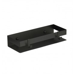 Полка для душа прямая Lemark 300 мм ШЕЛФ ЛАЙН_SHELF LINE из нерж. стали с крючками, черный