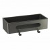 Полка для душа прямая Lemark ШЕЛФ ЛАЙН_SHELF LINE из нерж. стали с крючками, графит/вставка-пластик графит