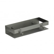 Полка для душа прямая Lemark 300 мм ШЕЛФ ЛАЙН_SHELF LINE из нерж. стали с крючками, графит 9776051