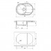 Кухонная мойка Lemark LACHA 760 врезная овальная с крылом из кварцгранита