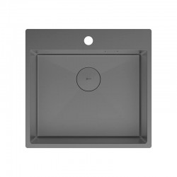 Кухонная мойка Lemark JANGA 540 прямоугольная из нержавеющей стали цвет: Графит 9936111