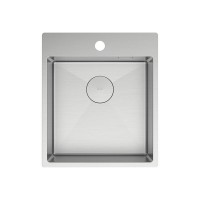 Кухонная мойка Lemark JANGA 440 прямоугольная из нержавеющей стали цвет: Сталь 9937101