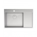 Кухонная мойка Lemark KEZADRA 780L прямоугольная с крылом из нержавеющей стали (чаша СЛЕВА) цвет: Сталь 9937149