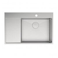 Кухонная мойка Lemark КЕЗАДРА 780П_KEZADRA 780P прямоугольная с крылом из нержавеющей стали (чаша СПРАВА) цвет: Сталь 9937153