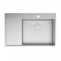 Кухонная мойка Lemark КЕЗАДРА 780П_KEZADRA 780P прямоугольная с крылом из нержавеющей стали (чаша СПРАВА) цвет: Сталь 9937153