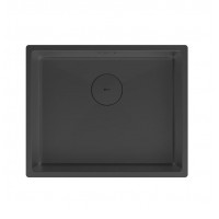 Кухонная мойка Lemark OLANGA 540 прямоугольная из нержавеющей стали цвет: Чёрный матовый 9932128