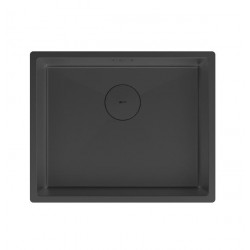 Кухонная мойка Lemark OLANGA 540 прямоугольная из нержавеющей стали цвет:  Чёрный матовый 9932128