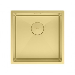 Кухонная мойка Lemark OLANGA 440 прямоугольная из нержавеющей стали цвет: Светлое золото 9938122