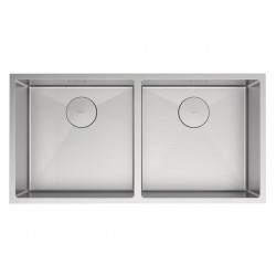 Кухонная мойка Lemark ПРОРАН 900_PRORAN 900 прямоугольная с двумя чашами из нержавеющей стали цвет: Сталь 9937137