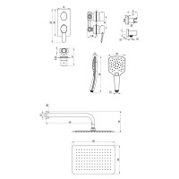 Смеситель Lemark Atlantiss для душа встраиваемый LM3249C