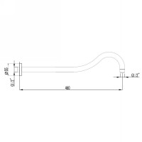 Держатель для верхнего душа Lemark (LM4887C)