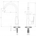 Смеситель для кухонной мойки Rossinka S (S35-24)