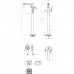 Смеситель Lemark Bronx для ванны напольный (LM3744MW)